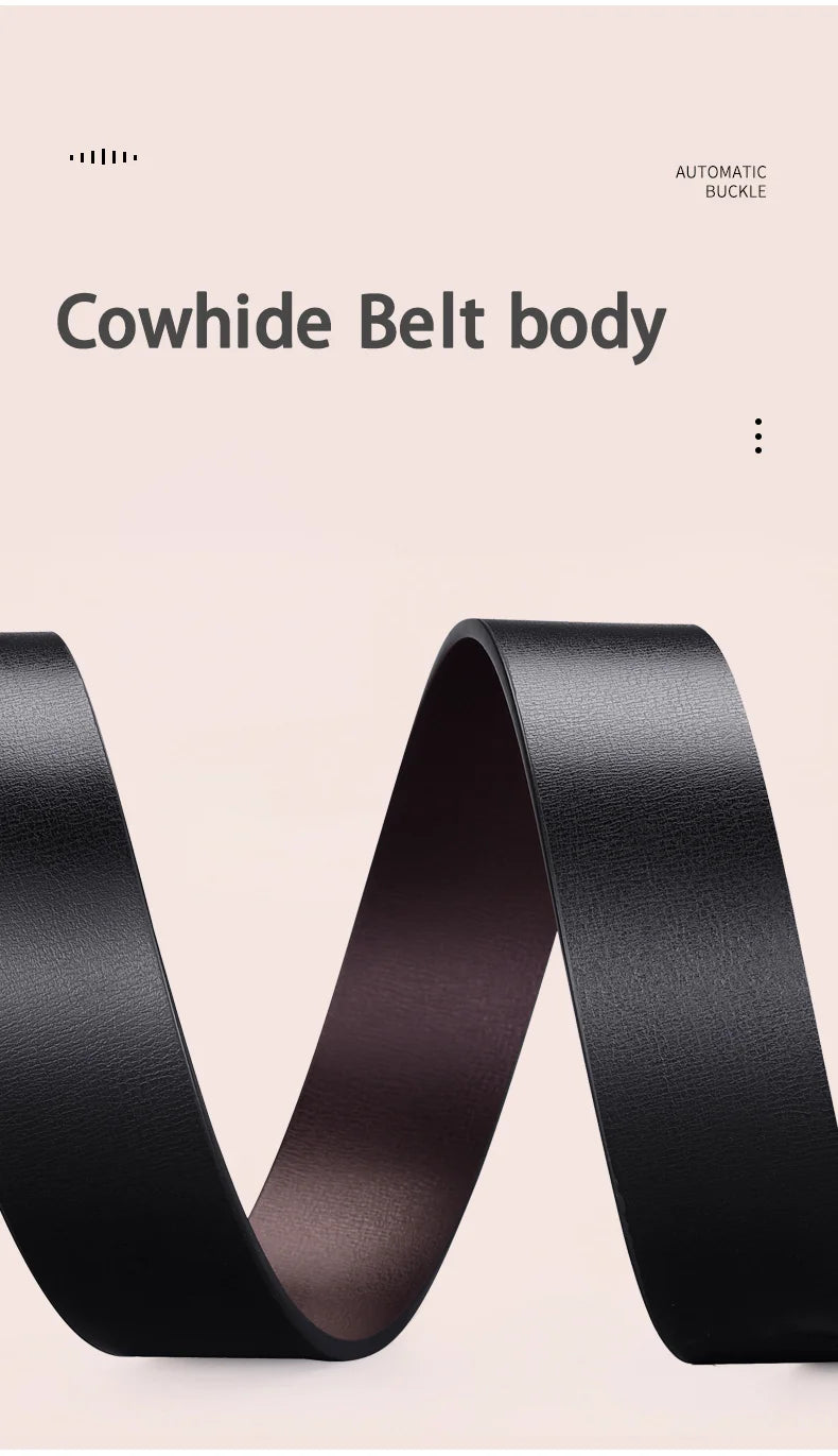 Ceinture Homme Business Cuir PU - Boucle Automatique Élégante Affaires