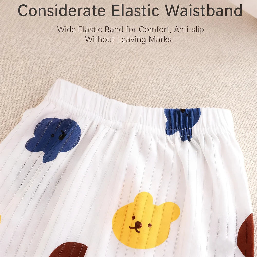 Pyjama Enfant Coton - Ensemble 2 Pièces Manches 3/4 Climatisation Été