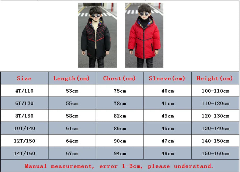 Parka Spiderman Garçon Ado - Manteau Hiver Réversible Chaud Long