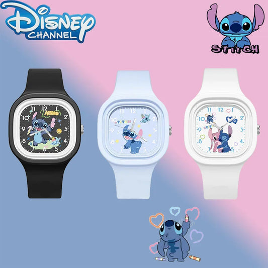 Montre Enfant Disney Stitch Diamant - Quartz Lilo & Stitch Anime Accessoire Cadeau Anniversaire