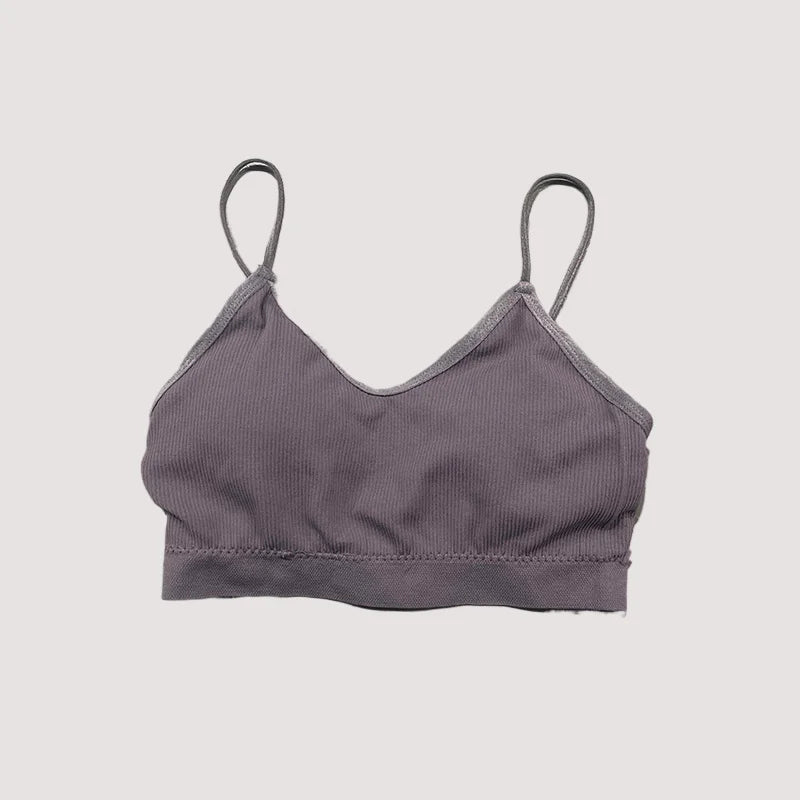 Brassière Sport Yoga Femme - Soutien-Gorge Fitness Coton Respirant | Top Entraînement avec Coussinets