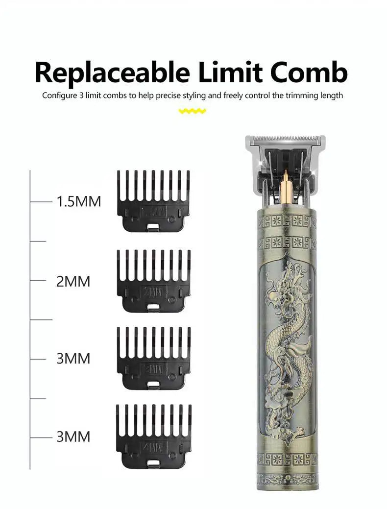 Tondeuse Cheveux Rétro T9 Électrique - Set Complet Barbier Homme Rasoir Zones Sensibles Pro Lence