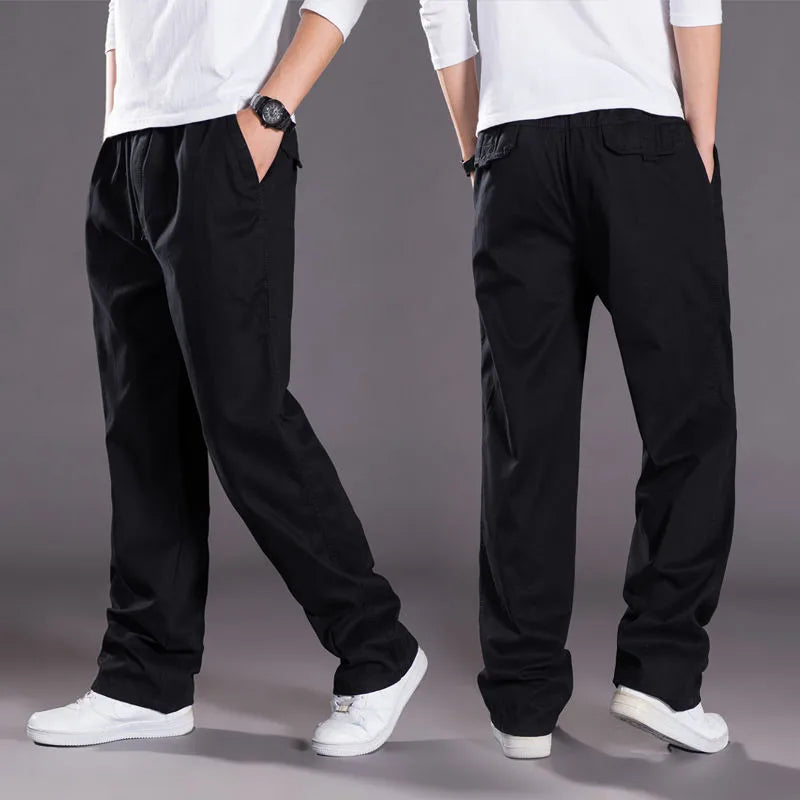 Pantalon Homme Cargo Coton Sport - Jogging Gym Noir