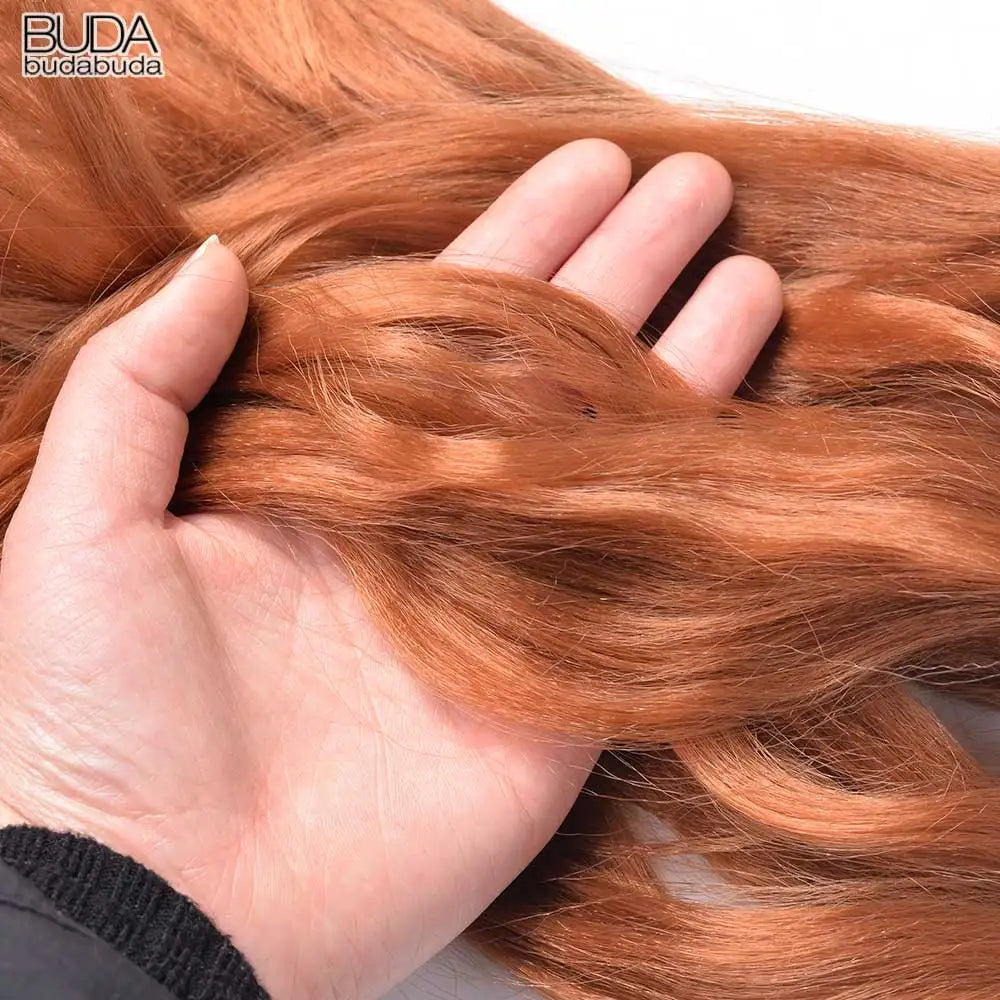 Extension Tresses French Curls Pré-Étirées - Mèches Synthétiques Loose Wave Spiral Curl Haute Température Ombré