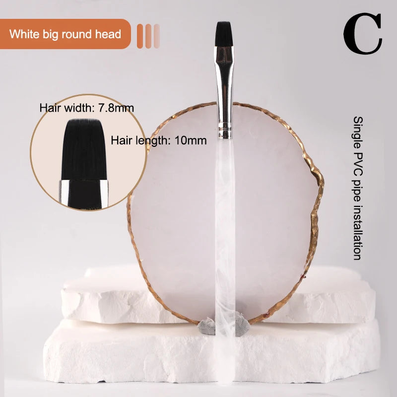 Pinceau Nail Art Motifs Photothérapie Acrylique Ongles UV Gel Extension Builder Coating Peinture DIY Manucure Accessoires