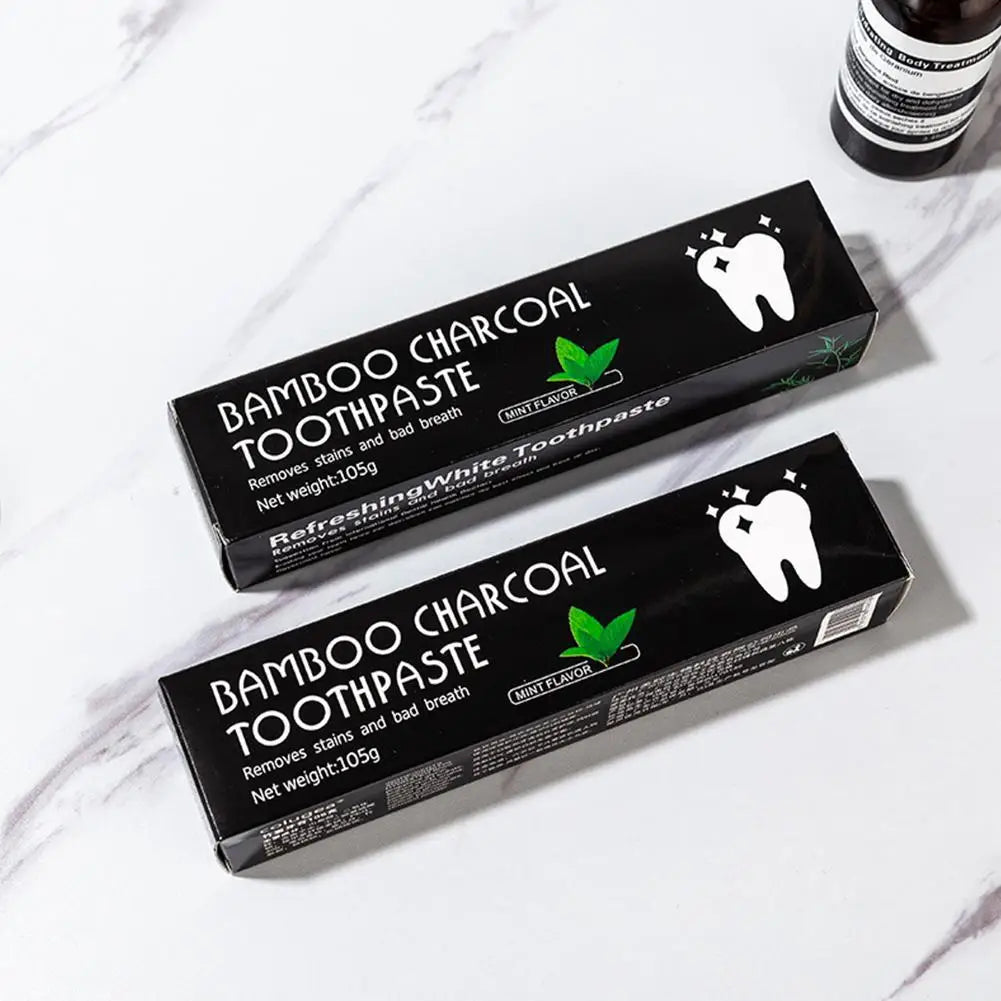 Dentifrice Charbon Bambou Blanchissant - Carbone Activé Élimine Taches Jaunes Nettoyage Dents Haleine Fraîche