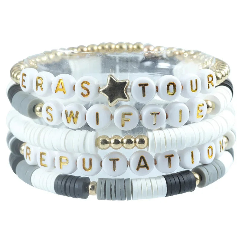 Bracelet Taylor Swift 1989 Lover - Bohème Lettres Fait Main Cadeau Fans