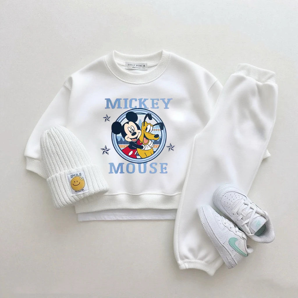 Ensemble Enfant Disney Cartoon - Sweat à Capuche & Pantalon 2 Pièces Garçon Fille