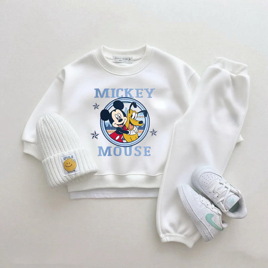 Ensemble Enfant Disney Cartoon - Sweat à Capuche & Pantalon 2 Pièces Garçon Fille