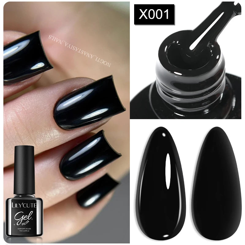 Vernis Gel LILYCUTE Ancora Red Automne Hiver - Semi-Permanent Soak Off UV LED Manucure Nail Art