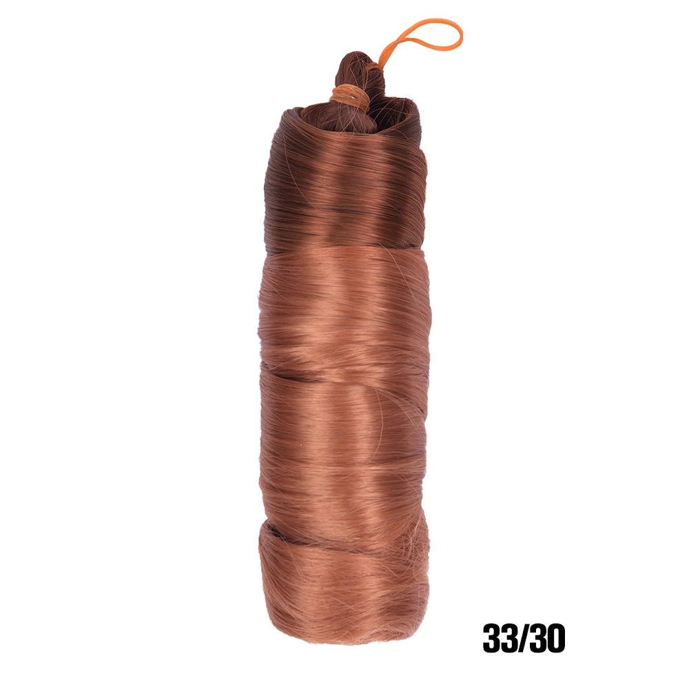 Extension Tresses French Curls Pré-Étirées - Mèches Synthétiques Loose Wave Spiral Curl Haute Température Ombré