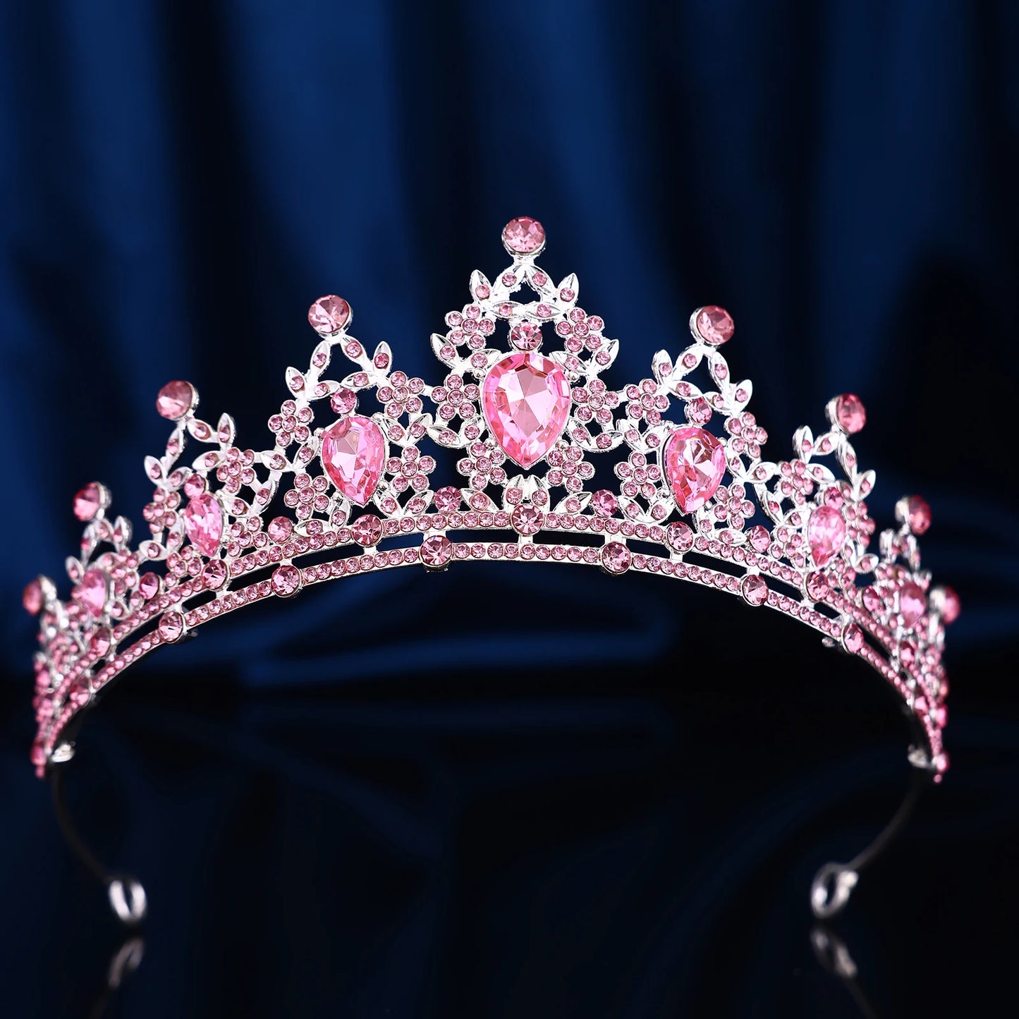 Couronne Baroque Strass Rétro Ajourée - Accessoire Fête Anniversaire Halloween Photo