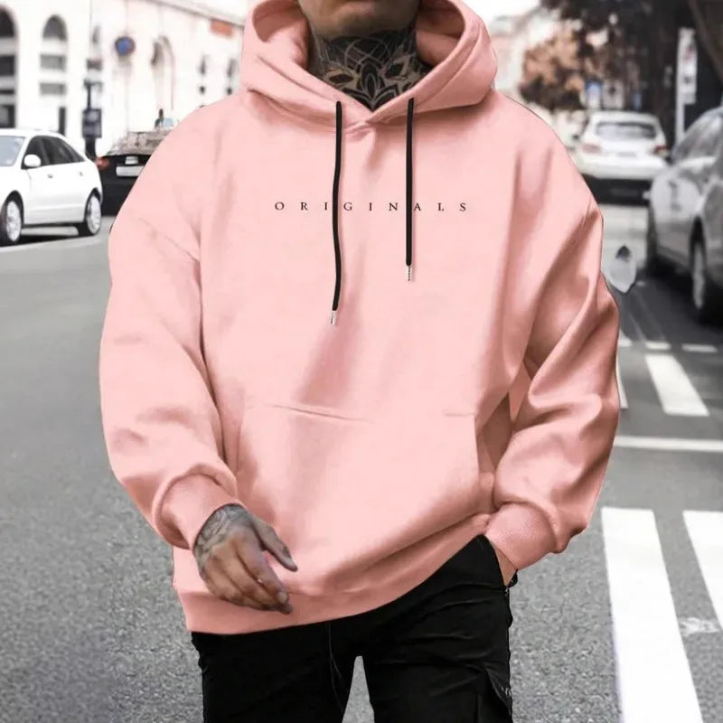 Sweat à Capuche Unisexe ORIGINALS - Pull Imprimé Lettres Manches Longues | Mode Décontractée Chaud