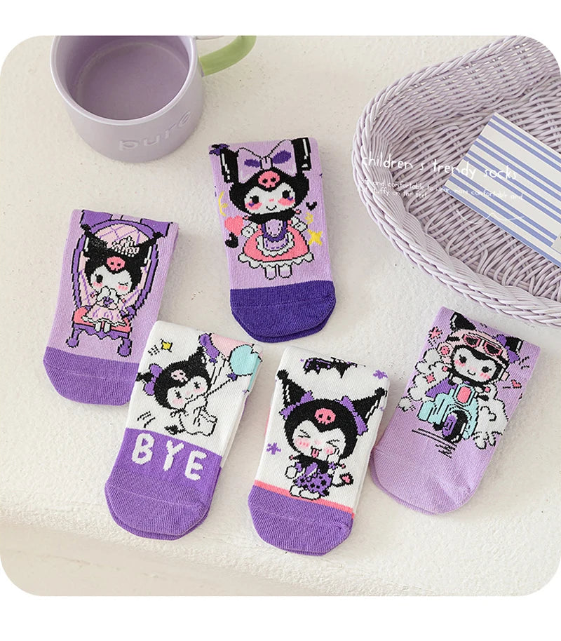 Lot de 5 Paires Chaussettes Spider-Man Garçon - Chaussettes Tube Coton Héros | Automne Hiver Enfant