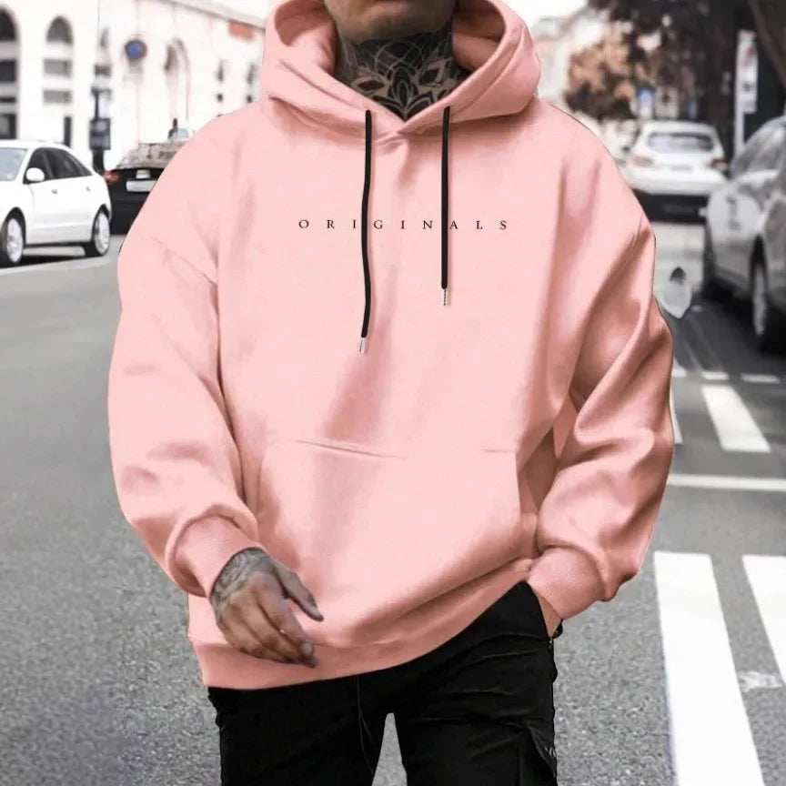 Sweat à Capuche Unisexe ORIGINALS - Pull Imprimé Lettres Manches Longues | Mode Décontractée Chaud