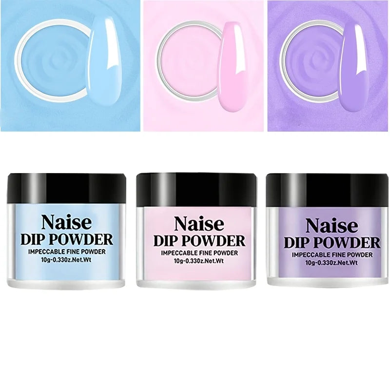 Poudre Acrylique Macaron 10g - Rose Violet Bleu Cristal Résine Ongles Séchage Rapide Vernis Longue Durée Sans Parfum