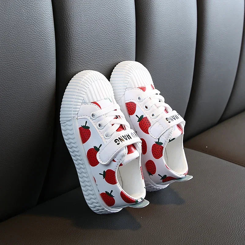 Chaussures Sport Fille Ananas Fraise - Semelle Souple Antidérapante