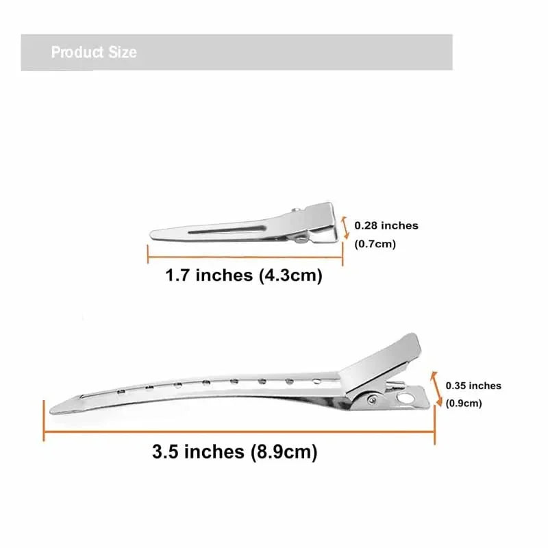 Lot 10/20pcs Pinces Cheveux Salon Professionnel - Clips Coiffure Sans Pli Sans Marque Styling Maquillage Quotidien