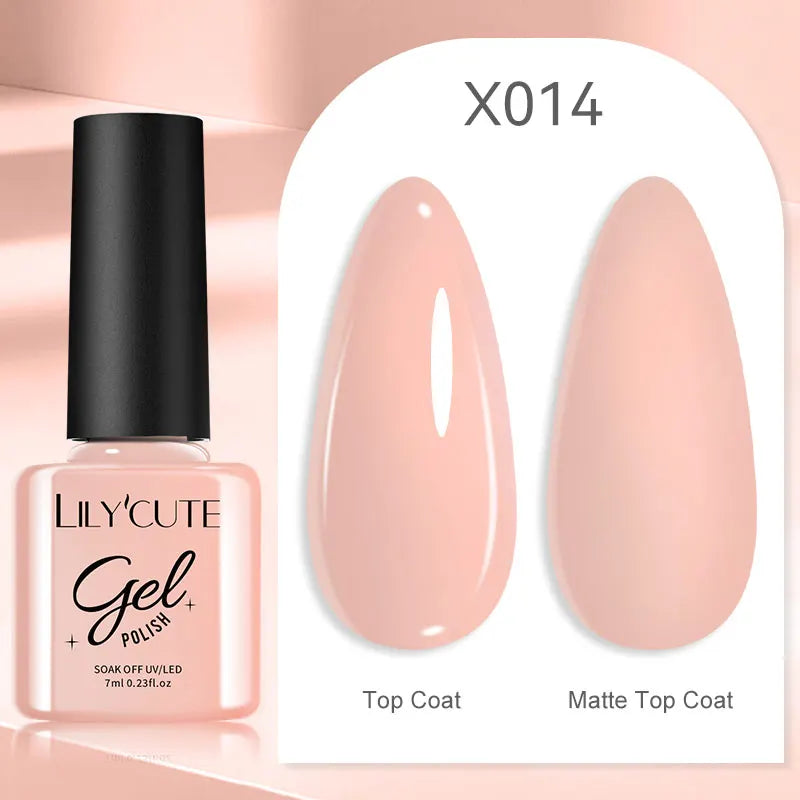 Vernis Gel LILYCUTE Ancora Red Automne Hiver - Semi-Permanent Soak Off UV LED Manucure Nail Art