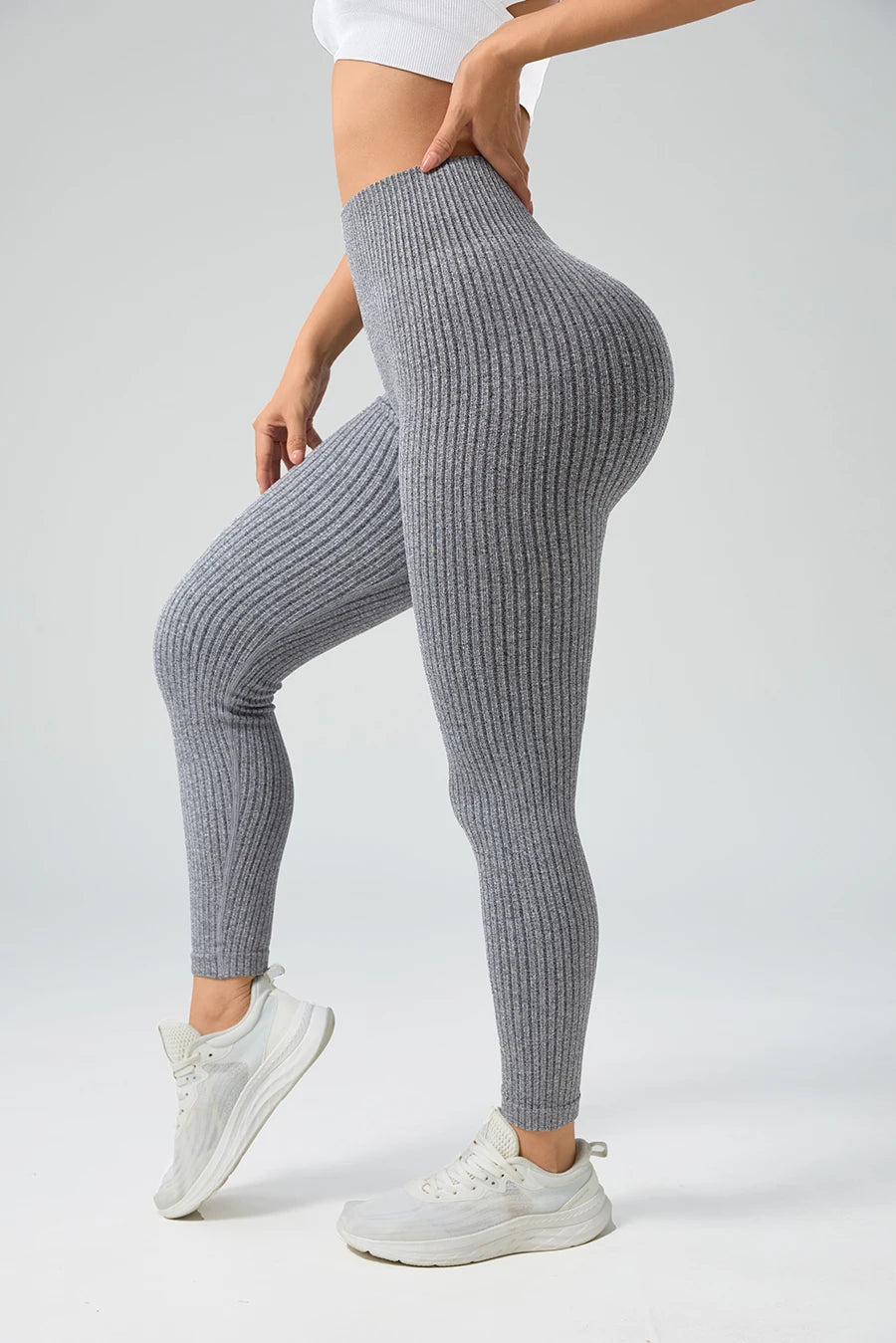Legging Femme Sport Seamless Contrôle Ventre - Yoga Gym