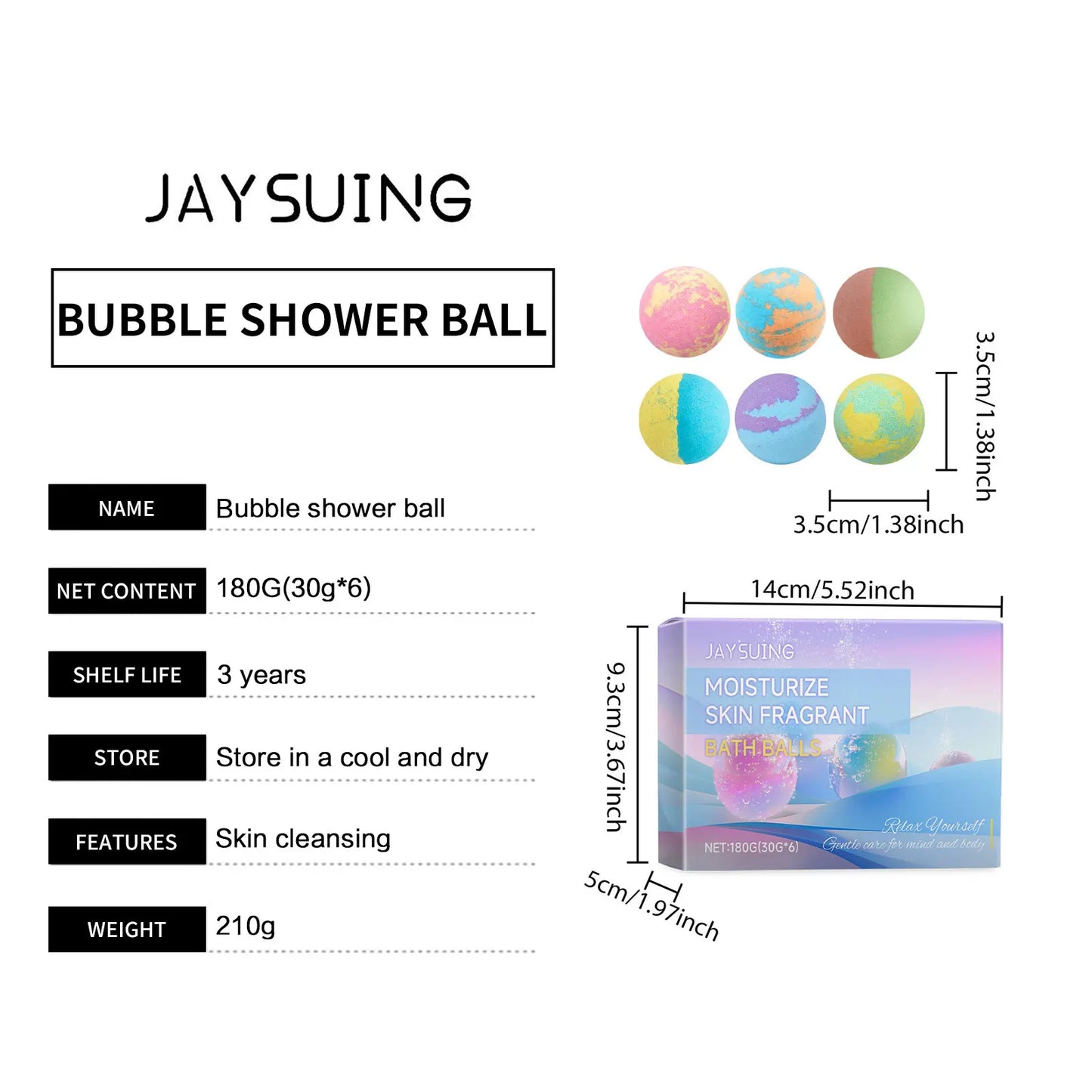 Boule de Bain Aromathérapie six Pièces - Bombe Effervescente Parfum Floral Exfoliante Hydratante Spa Relaxation