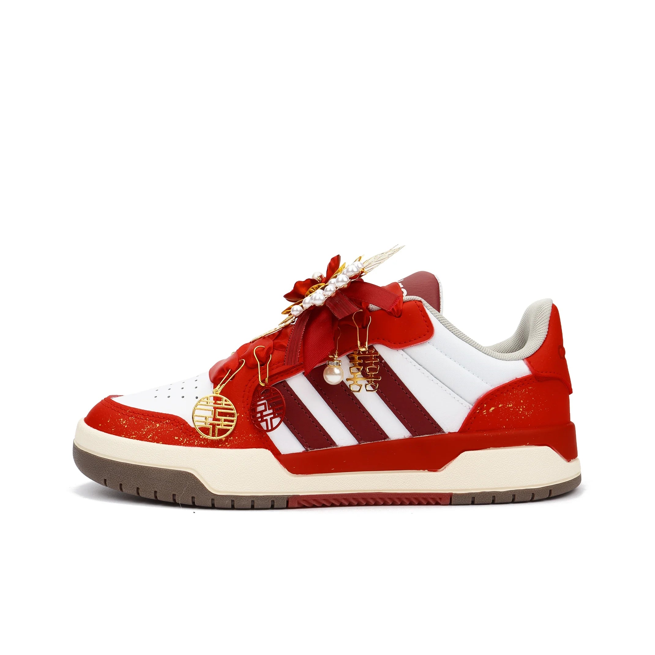 Sneakers Adidas Neo Entrap Unisexe – Semelle Surélevée Skate Rouge