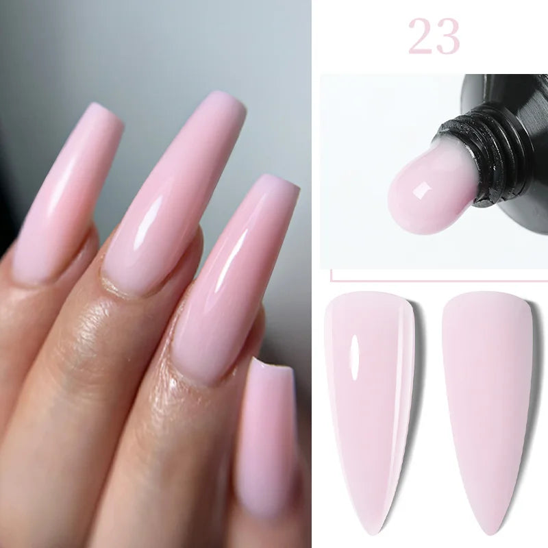 Gel Extension Ongles Paillettes LILYCUTE 15ml - Vernis Semi-Permanent UV Construction Nail Art