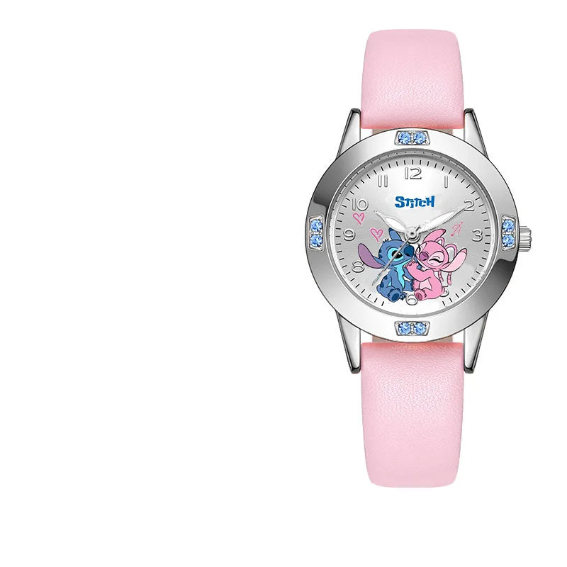 Montre Enfant Disney Stitch Silicone - Quartz Kawaii Lilo & Stitch Cadeau Anniversaire Jouet Garçon