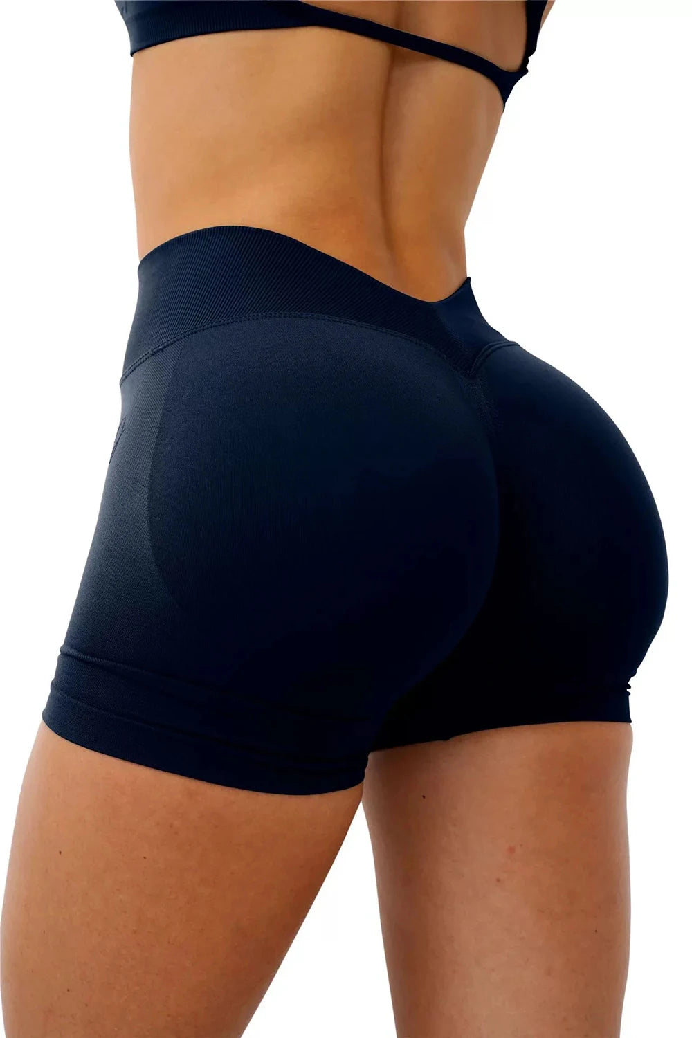 Short de Yoga Femme Sans Coutures – Nylon Elasthanne, Taille V, Gainant