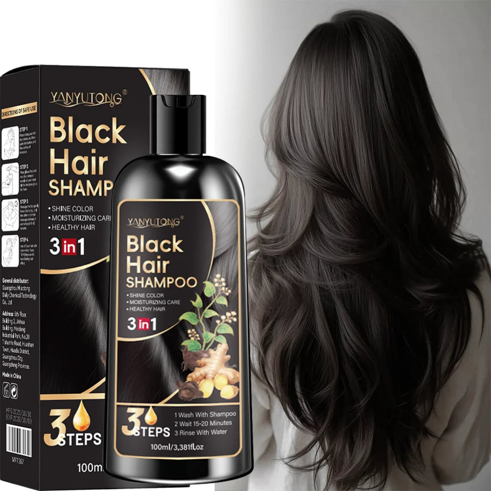 Shampoing Colorant Curcuma 3 en 1 - Cheveux Colorés Nourrissant Formule Douce Plante Beige Clair Naturel