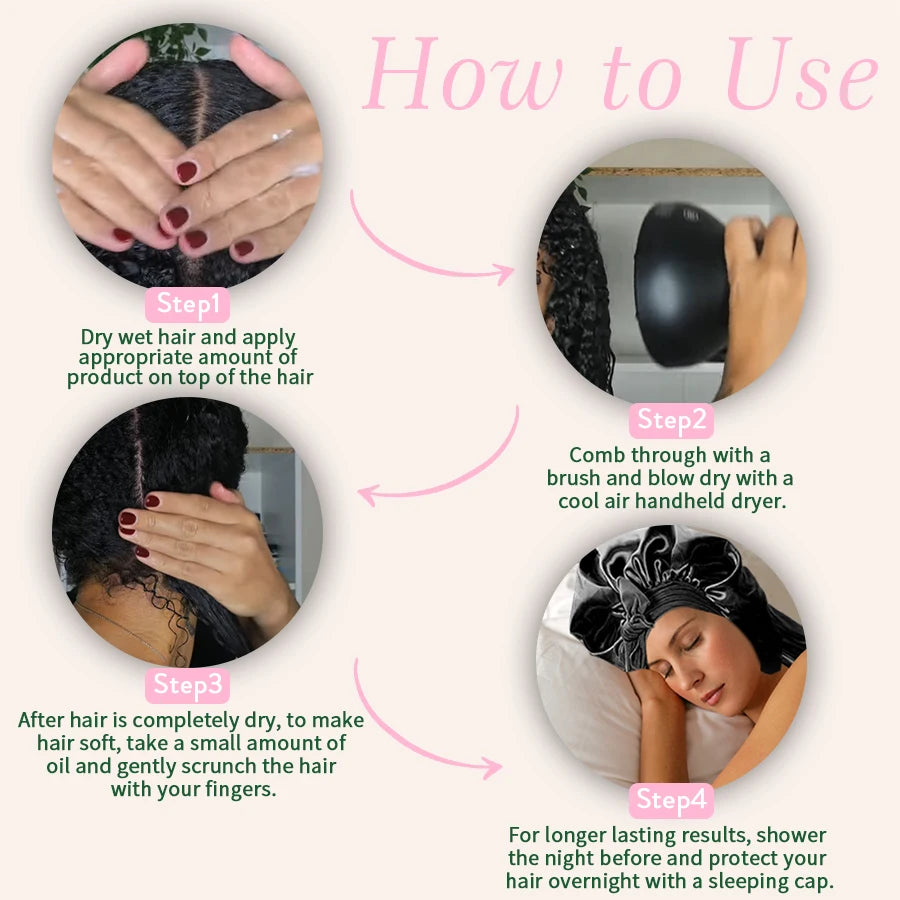 Gel Cheveux Eau de Rose Naturel GOIPLE 400ml - Crème Définition Boucles Hydratante Anti-Frisottis