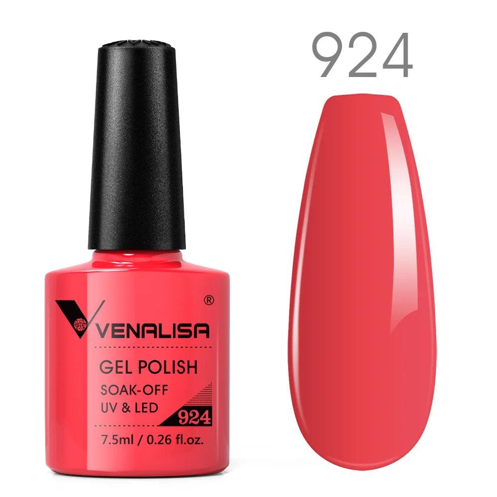 Vernis Gel Ongles Paillettes Réfléchissantes VENALISA - Néon Couverture Complète UV Manucure Nail Art