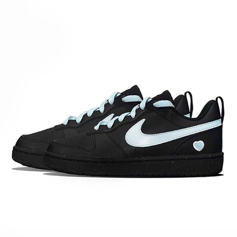 Nike Court Borough Retro – Baskets Femme Style Skate Galaxie Noir