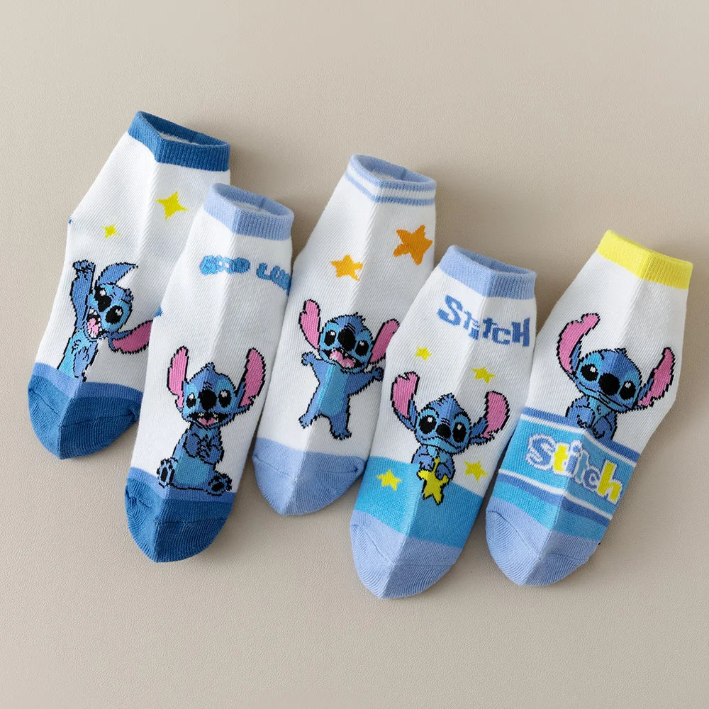 Lot 5 Paires Chaussettes Garçon Printemps Été - Fines Mesh Courtes Bébé Enfant