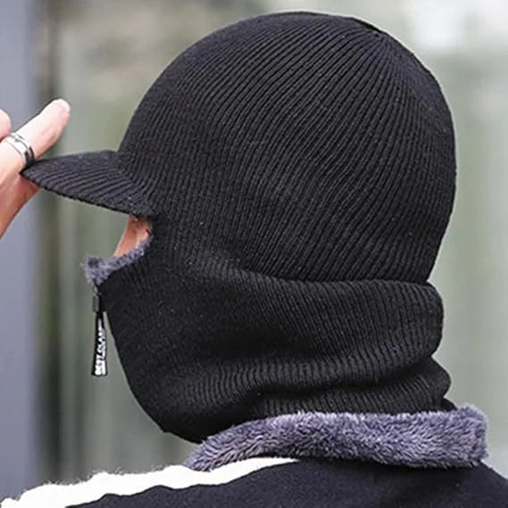 Bonnet Tricoté Unisexe Hiver - Chapeau Polyester Coupe-Vent Protection Oreilles | Cyclisme Extérieur