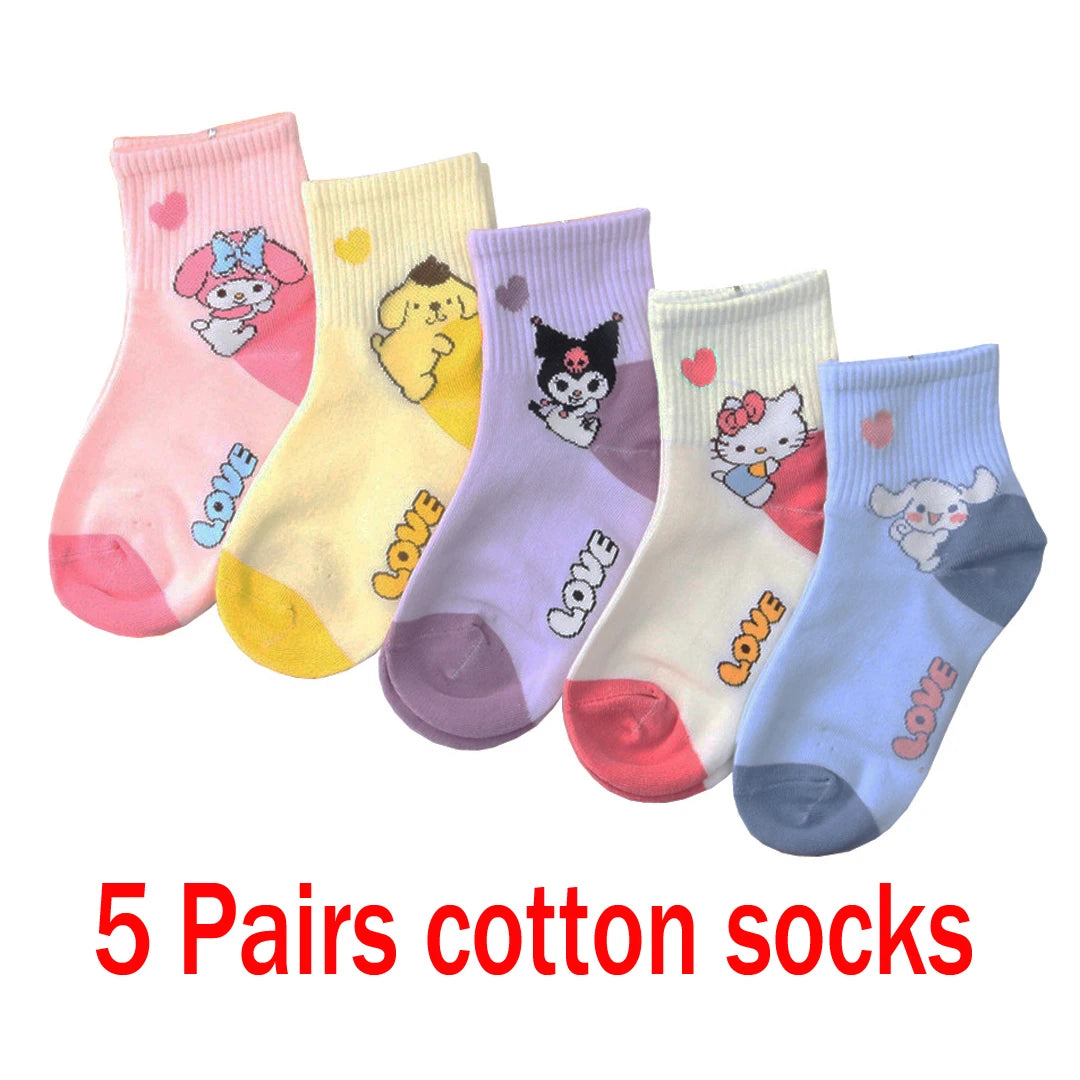 Lot de 5 Paires Chaussettes Spider-Man Garçon - Chaussettes Tube Coton Héros | Automne Hiver Enfant