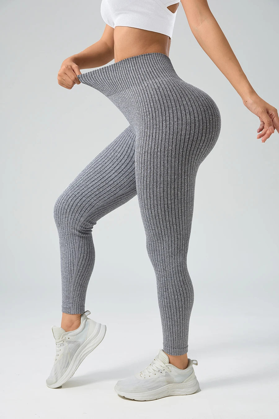 Legging Femme Sport Seamless Contrôle Ventre - Yoga Gym