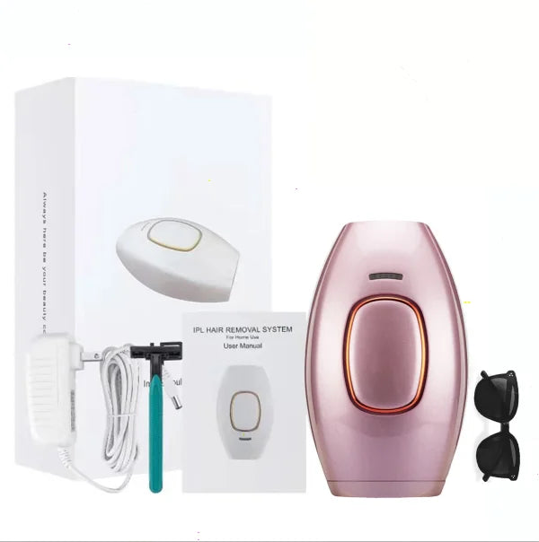Épilateur IPL Laser Femme 500,000 Flashs - Épilation Permanente Indolore Corps Visage Bikini