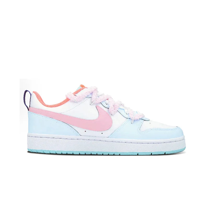 Sneakers Nike Court Borough Custom « Baleine Cœur & Bonbon » – Doux Joueur Femme