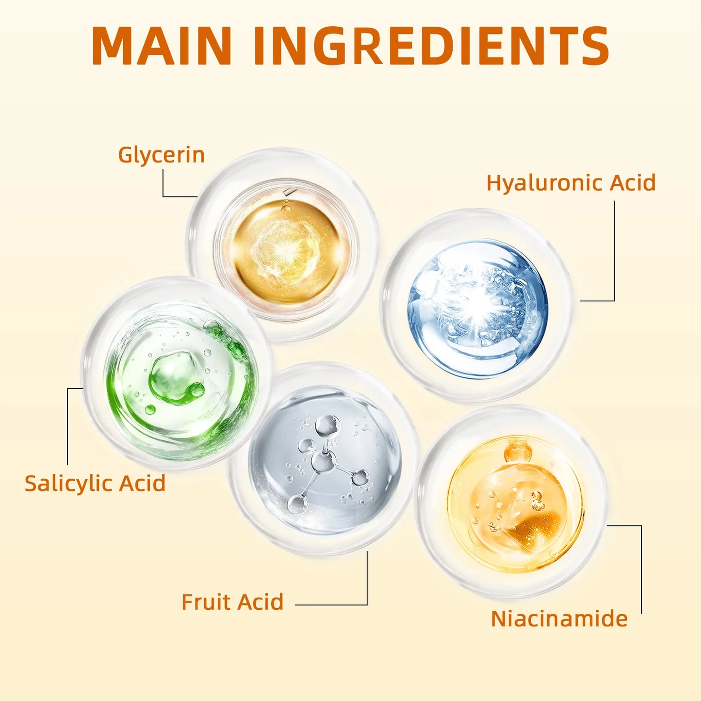 Gel Exfoliant Orange 60g - Gommage Visage Corps Hydratant Blanchissant Nettoyant Doux