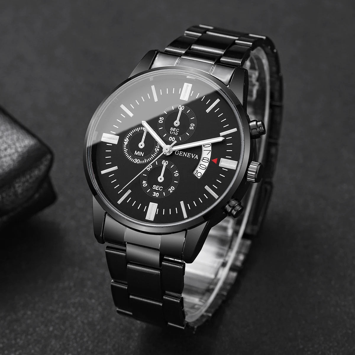 Montre Homme Business Luxury - Quartz Calendrier Élégant