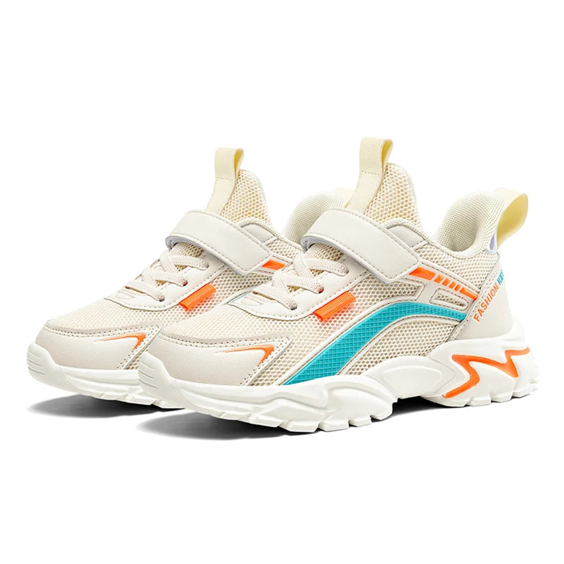 Baskets Enfant Légères - Chaussures de Sport Respirantes Antidérapantes