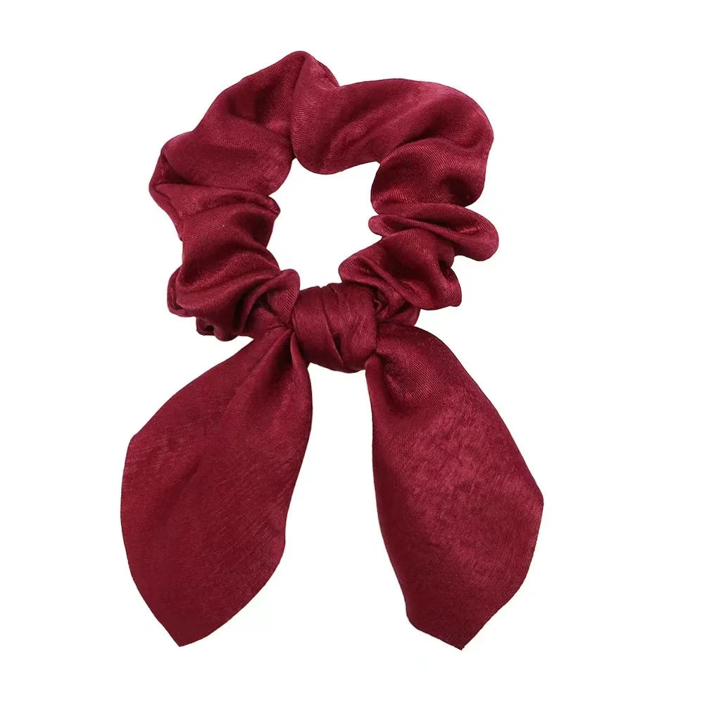 Lot Chouchous Nœuds Femme Fille - Élastiques Cheveux Imprimé Floral Queue de Cheval Accessoires