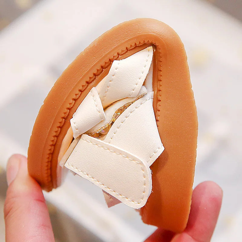 Sandales Fille Été Papillon - Chaussures Princesse Semelle Souple Bout Ouvert Mode Polyvalente