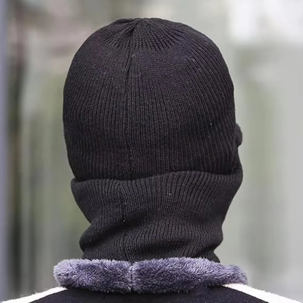 Bonnet Tricoté Unisexe Hiver - Chapeau Polyester Coupe-Vent Protection Oreilles | Cyclisme Extérieur