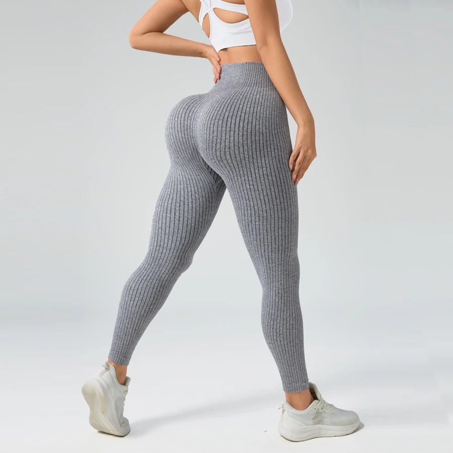 Legging Femme Sport Seamless Contrôle Ventre - Yoga Gym