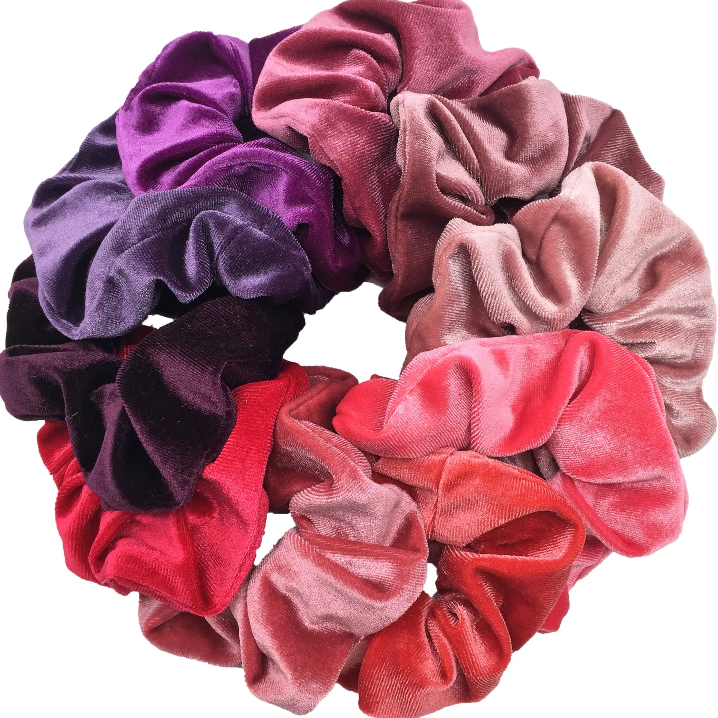 Lot 10/6/1pc Chouchous Cheveux Velours Femme - Élastiques Bandeau Couleur Unie Noir Accessoires Cheveux Doux