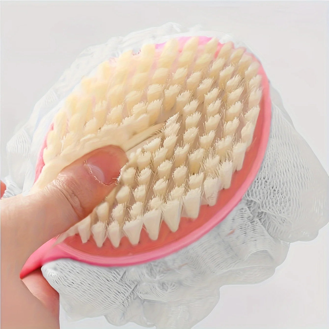 Brosse Exfoliante Corps Douche Manche Long - Gommage Peau Massage Nettoyage Dos Accessoire Salle de Bain Souple