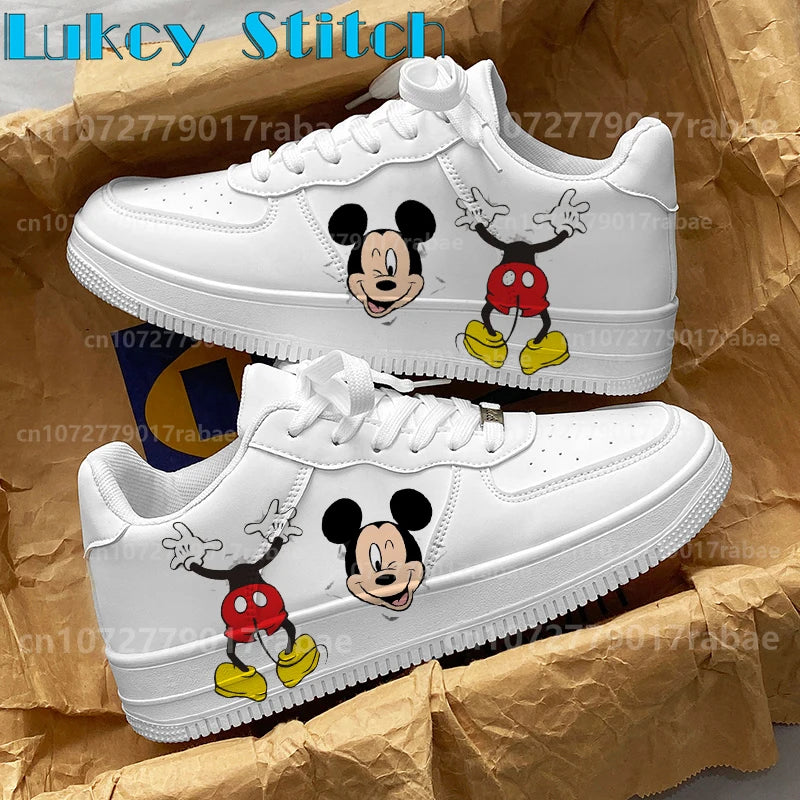 Baskets Mickey Mouse Adulte - Sneakers Cartoon Respirantes Unisexe Toutes Saisons