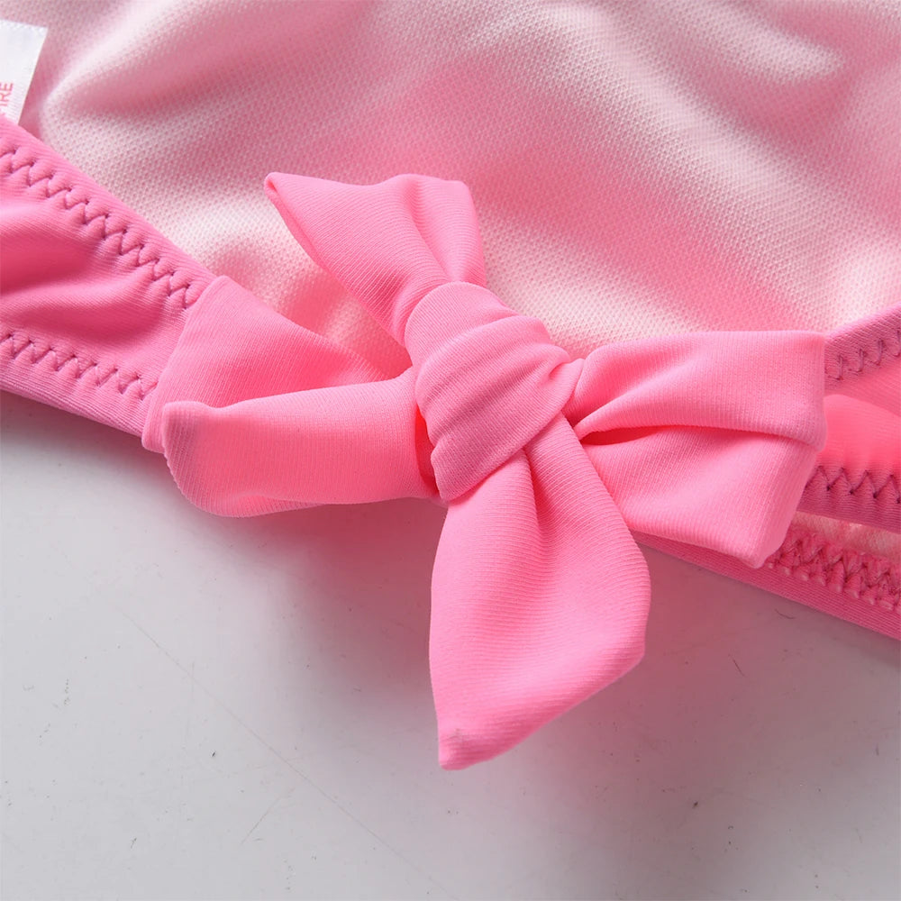 Bikini Fille 2 Pièces Drapeau Américain - Étoiles et Rayures Été